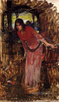 Étude pour la dame de l’échalote femme grecque John William Waterhouse Peinture à l'huile